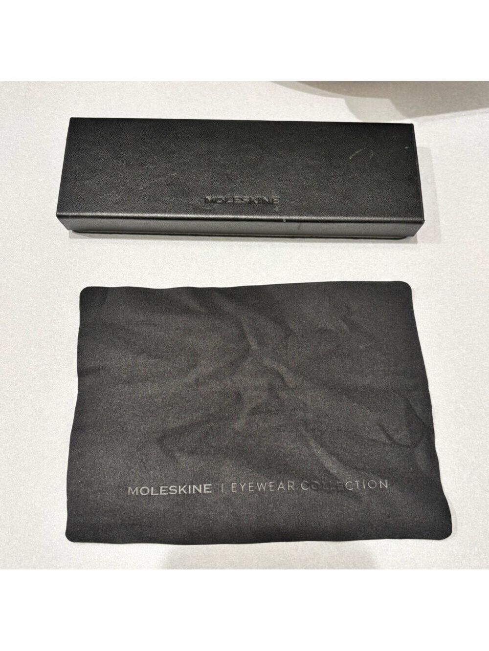 MOLESKINE hard shell eyeglasses case slim glasses case with cloth